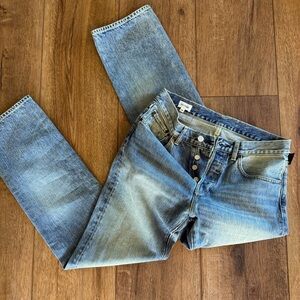 Re/Done Style 88903M50STRA 3 Year Wash Button Fly / 29